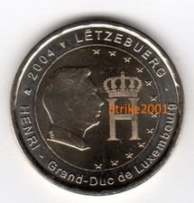 2 EURO COMMEMORATIVO LUSSEMBURGO 2004 Fdc Gran Duca Henry