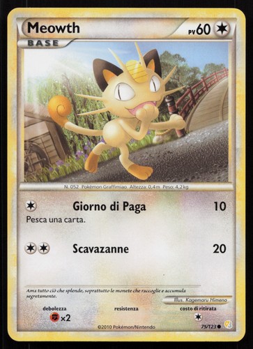 Pokemon meowth 123 - pokemon, 75/123