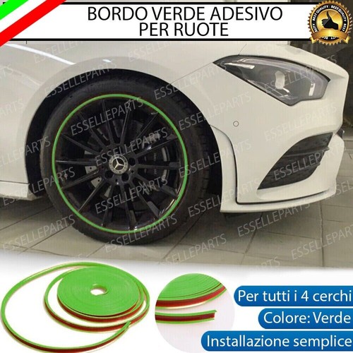 Contorno verde bordo cerchi - bordo, in