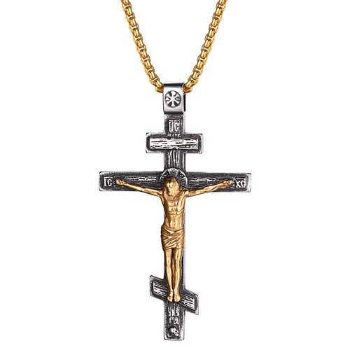 Collana uomo croce - collana, ortodossa
