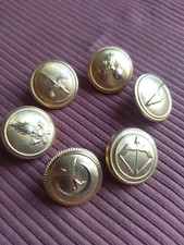 Lotto Bottoni militari  6 pz