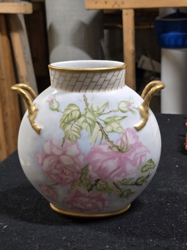 Limoges france vaso rosa - j.p,
