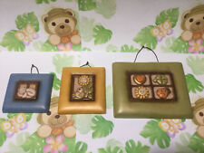 Thun  Serie Completa 3 Formelle Quadretti Gatto Uccellino Cuore Sole Coccinella