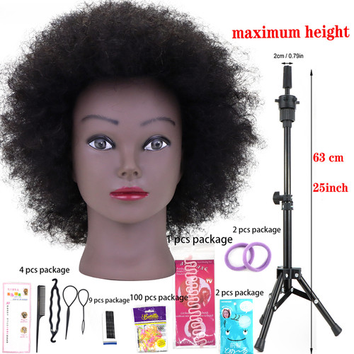 Manichino testa con capelli - manichino,