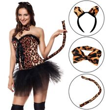 Costume Carnevale Donna Leopardo con Corsetto Halloween Adulto