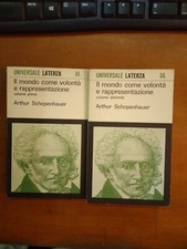 ARTHUR SCHOPENHAUER- IL MONDO COME VOLONTA' E RAPPRESENTAZIONE- 1968