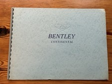 Bentley S1 Continental Brochure Mulliner Sport Berlina 2 4 porte Park Ward DHC.