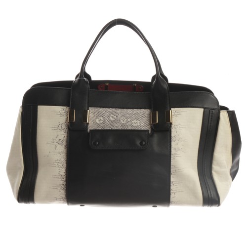 Borsa mano chloé bianca - a,