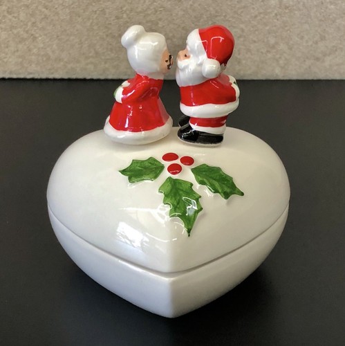 Vintage natale bacio babbo - natale,