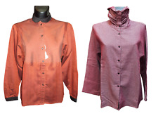 Camicia Donna Primavera Misto Cotone Ampia Comoda Fantasia Varie Misure Colore