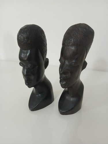 Coppia busti sculture - busti, africa