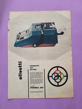 OLIVETTI SUMMA PRIMA 20 RITAGLIO CLIPPING PUBBLICITA' ANNI 60 ADVERTISING G15