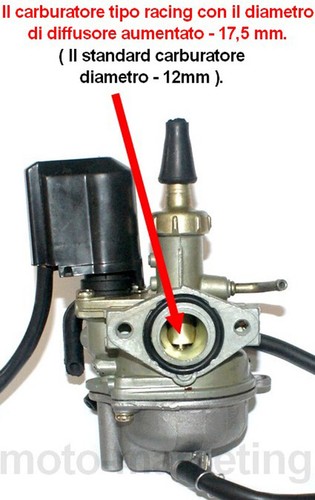 Racing 5mm carburatore - 17,5mm,