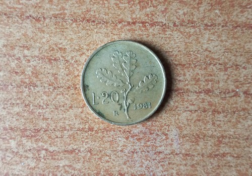 Moneta lire 1981 errore - errore, di
