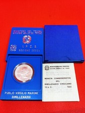 ITALIA 1981 Bimillenario Virgiliano moneta L. 500 in Argento FDC con certificato