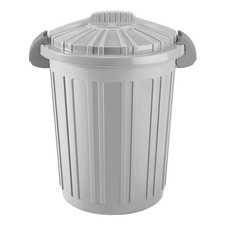 Tontarelli Bidone (46Lt) Teo con coperchio doppia clip AURORA Grigio 810137310D