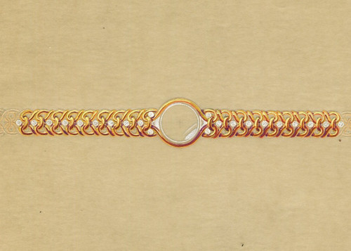 Bracciale oro con diamanti - bracciale, in