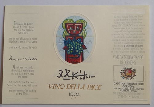 Etichetta vino della - della, 1992