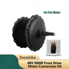 Snowbike Ingranaggio Brushless Motore 48V 500W con Connettore Motore Impermeabile 9 Pin 