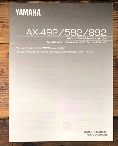 Yamaha 492 592 892 - yamaha, -892