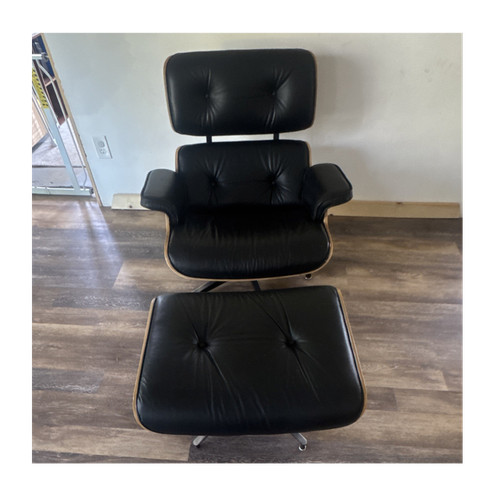 Replica eames black - black, leather