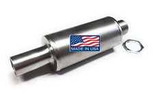 Silenziatore resistente in acciaio inox 304 3/4" NPT - per piccoli motori 6-12 HP.