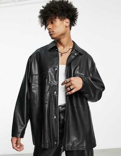Giacca pelle oversize - giacca,