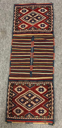 Antica borsa doppia sumak - borsa, fine