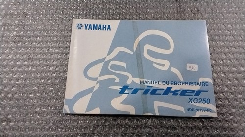 Yamaha tricker 250 - yamaha, libretto