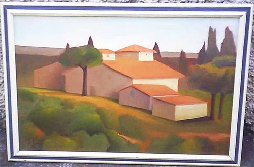 Paesaggio campagna tetti - paesaggio,