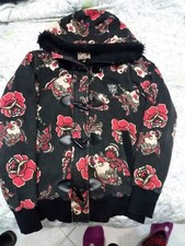 Iron Fist Hoodie Jacket Old School Traditional Tattoo Alt Pin Up S