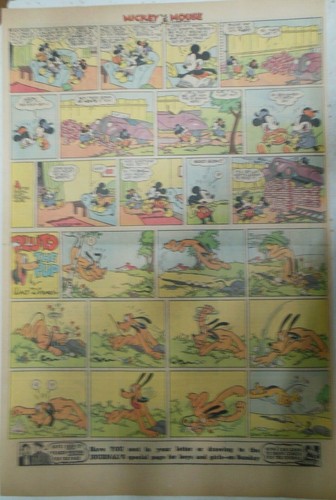 Topolino plutone sunday page - topolino,