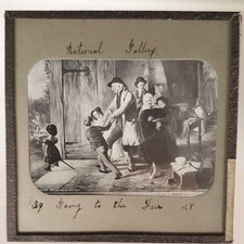 Vintage Magic Lantern  Glass