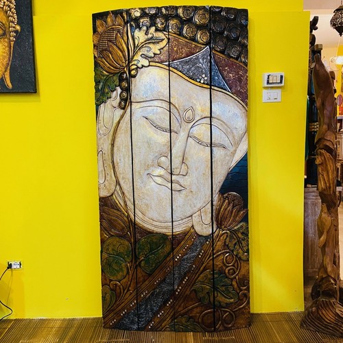 Quadro buddha legno pannello - quadro,