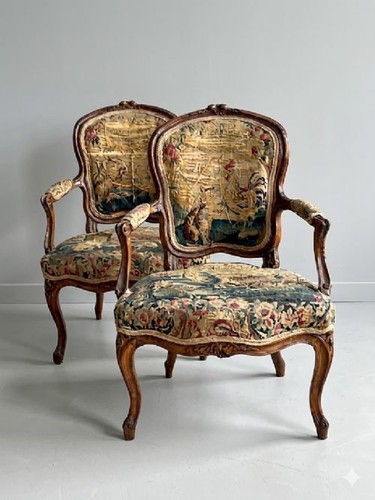 Coppia poltrone aubusson - coppia, di