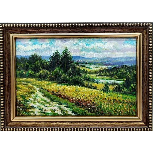 Paesaggio estivo dipinto olio
