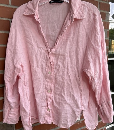 Blusa donna zara 100 lino - donna, 100%