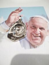 PAPA FRANCESCO medaglia ciondolo in Argento 925- artigianato