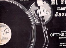 HI FI MEET JAZZ LP 33 SHARP OPTONICA FEATURING OSCAR KLEIN LINO PATRUNO BIG FOUR