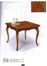 TAVOLO QUADRATO CON INTARSI