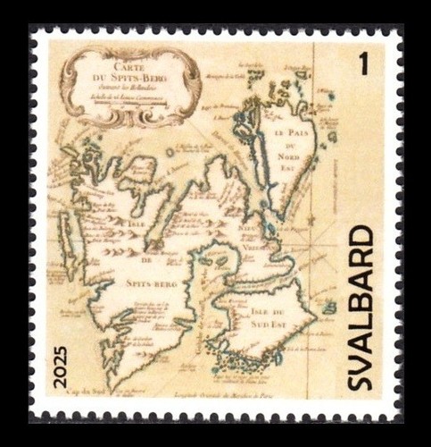 Svalbard 2025 mappe - mappe, mnh