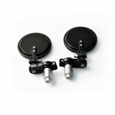 Specchietti Moto Cafe Racer Bar End neri richiudibili alluminio Manubrio 22 mm