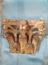 CAPITELLI IN LEGNO DORATI E