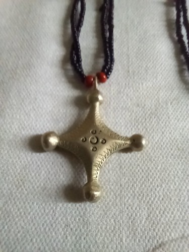 Collana vintage tuareg croce - collana,
