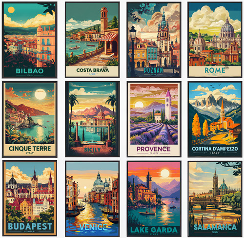 Poster viaggio vintage - da,