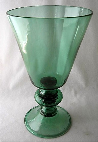 Vaso calice verde - , in