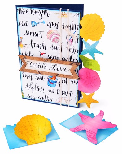 Carte sizzix bigz seashells - bigz,