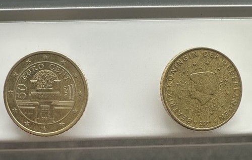 2 monete 50 - 50, cent