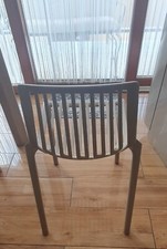 sedie in polipropilene color tortora come nuove larghezza 46 cm altezza 80 cm 