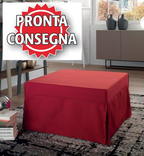 Pouf letto tessuto sfoderabile - letto,